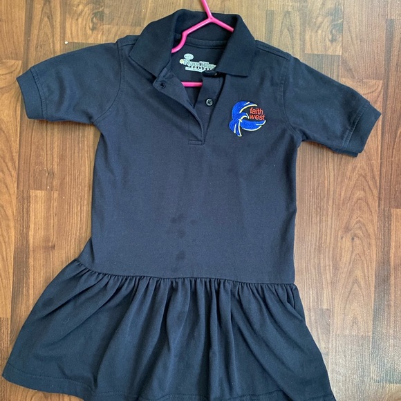 Navy Blue Uniform Dress - Picture 1 of 4